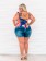 Short Jeans Plus Size Barra Dobrada