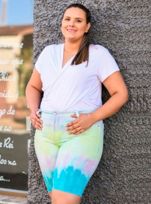 Bermuda Tie Dye Plus Size Color