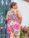 Regata Plus Size Estampada Viscose