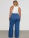 Calça Feminina Plus Size Wide Leg Jeans Multi Brilhos