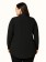 Camisa Plus Size Crepe e Renda