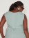 Colete Alfaiataria em Linho Plus Size Verde Água